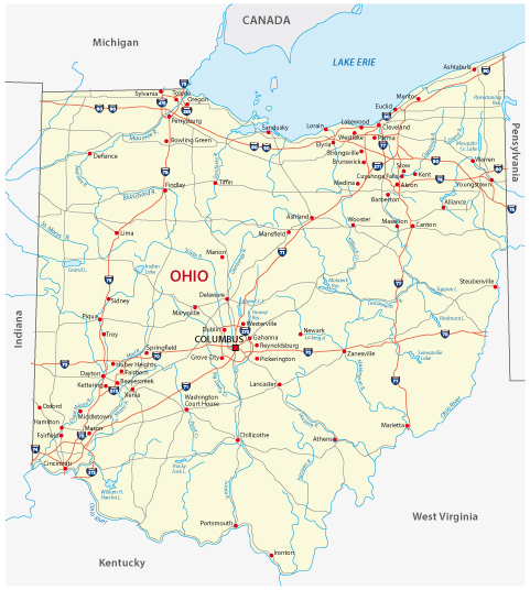 Ohio Largest Cities Map